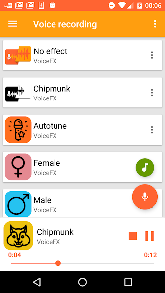 VoiceFX — изменение голоса с помощью эффектов 1.2.2 APK + Мод (Unlimited money) за Android
