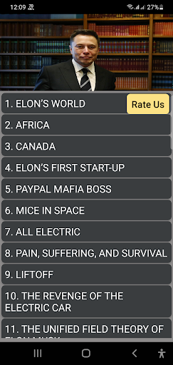 Android application Elon Musk screenshort