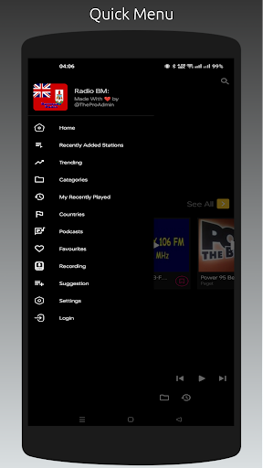 Android application Radio BM: All Bermuda Stations screenshort