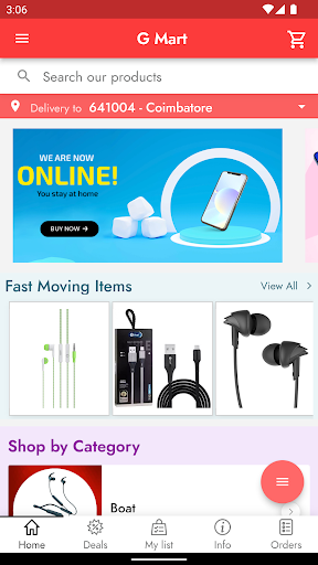 Android application G Mart Online screenshort
