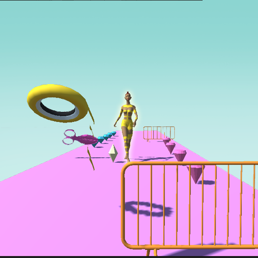 Ribbon Run 3D logo