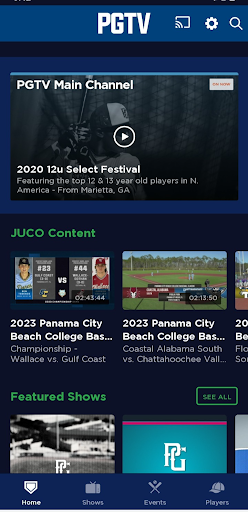 Android application Perfect Game TV screenshort