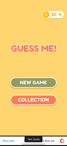 Android application Guess Me screenshort