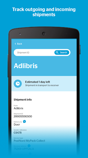 PostNord Portal Business Screen 2