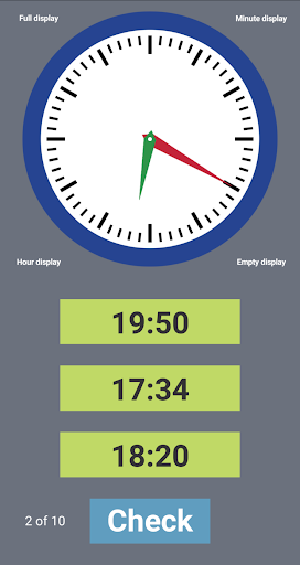 Learn the clock Screen 2