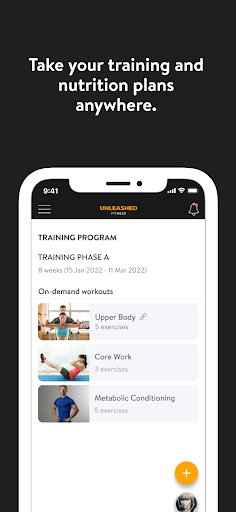 Unleashed Fitness Solutions Screen 2
