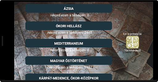 Töri Térképek Screen 3