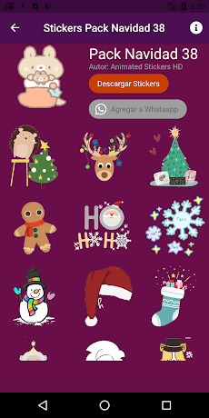 Stickers Animados de Navidadのおすすめ画像4