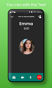 Captura de Pantalla 7 Fake Chat with girlfriend App android