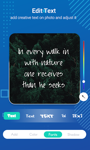 Screenshot of TextOnPic : Text on Photo