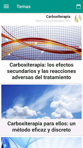 Android application Carboxiterapia Temas screenshort