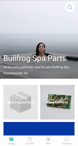 Android application Bullfrog Spa Parts screenshort