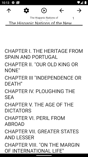 Android application Book, The Hispanic Nations of screenshort