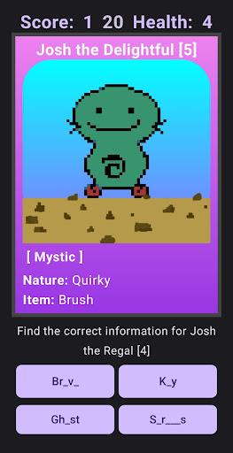 Monster Memory Quest Screen 2
