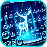 Тема для клавиатуры Glowing Forest Deer