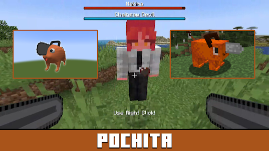 Pochita Mod бензопила for MCPE