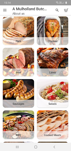 Android application A.Mulholland Butchers screenshort