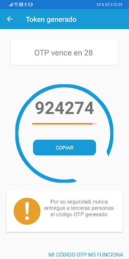 Android application ASETOKEN screenshort