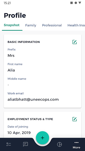 Android application HROne Inbox screenshort