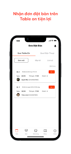 Android application Table On Business screenshort