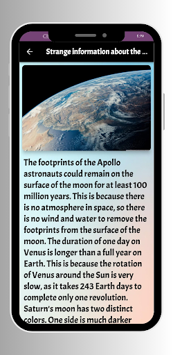 Information about space Screen 3
