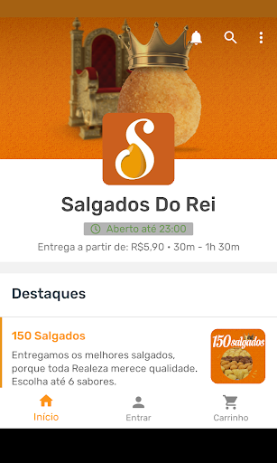 Android application Salgados Do Rei Delivery screenshort