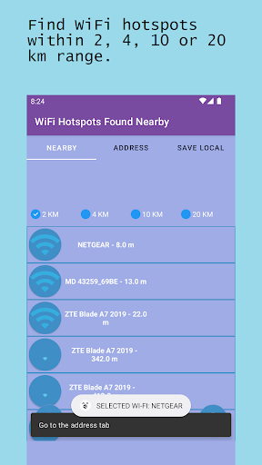 Wifi Hotspot Found Nearby Screen 3