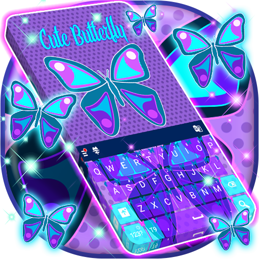 Cute Butterfly Keyboard  Icon