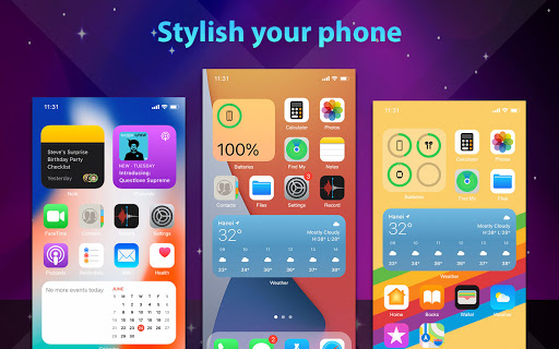 Phone 12 Launcher, OS 14 Launcher, Control Center android2mod screenshots 12