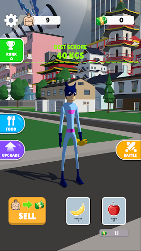Android application Fat Hero Clicker - Food Games screenshort