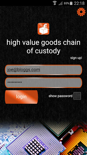 Android application High Value Goods Transport screenshort