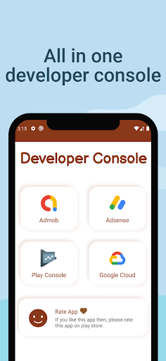 Android application Developer Console screenshort