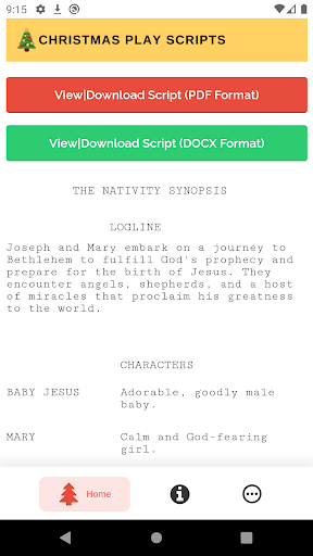Christmas Play Scripts Screen 2