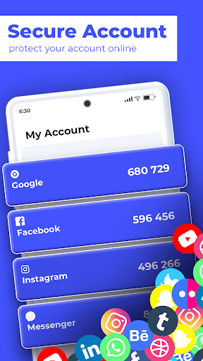 Android application Authenticator App - 2FA screenshort