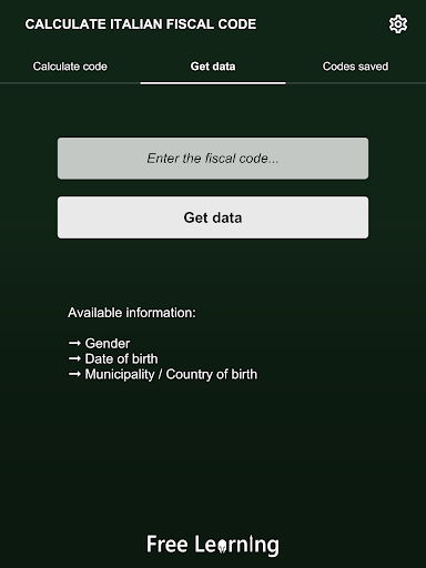 Calculate Italian fiscal code