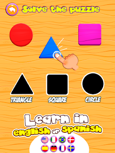 Preschool learning games for kids: shapes & colors screenshots 1
