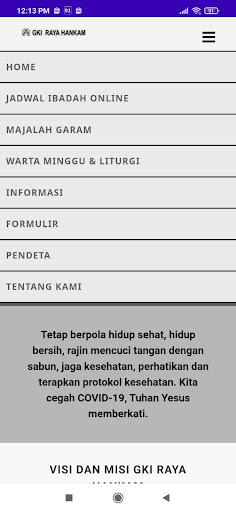 GKI Raya Hankam Screen 2