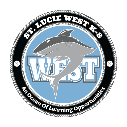 St. Lucie West K-8 Sharks logo