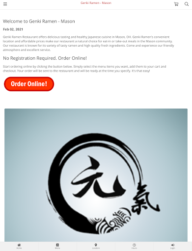 Genki Ramen - Mason Ordering Screen 3