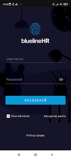 Android application BluelineHR screenshort