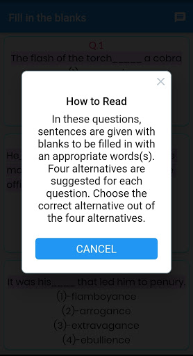 English Grammar - SSC  Fill in the Blank