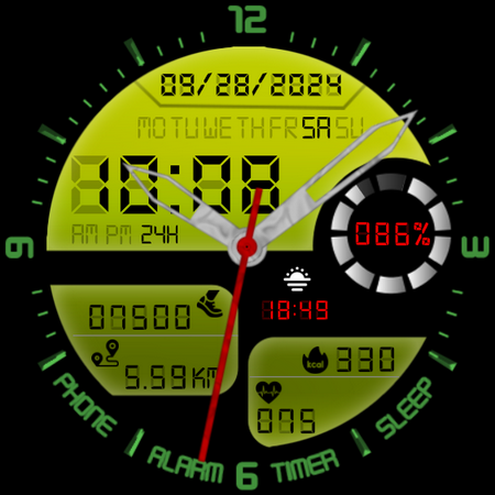 MAHO020 Wear OS Watch Face