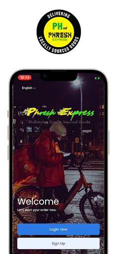 Android application Phresh Express screenshort