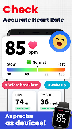 Screenshot of Heart Rate Monitor - Pulse App