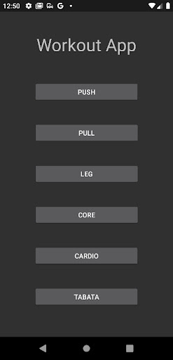 Workout Ally Screen 2