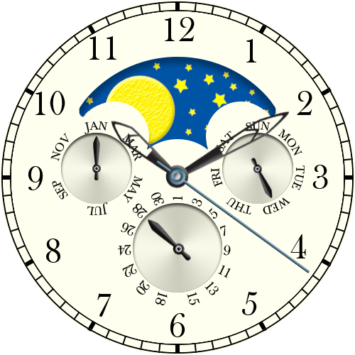 Android application Moon Phase Watch screenshort