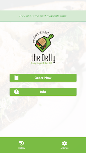 Android application The Delly screenshort