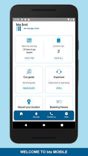 Android application bta MOBILE screenshort