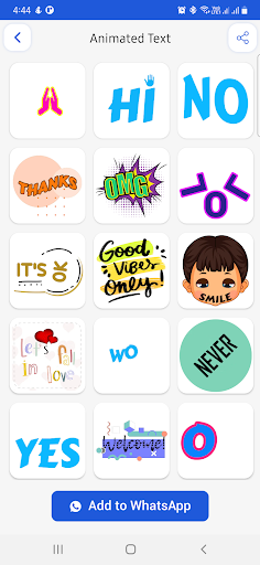 Animated Text Sticker Maker Screen 2