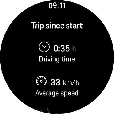 My Porsche Wear OS Screen 3